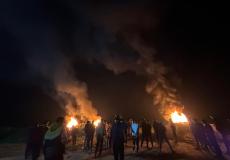 فعاليات الإرباك الليلي على حدود غزة