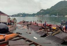 آثار زلزال إندونيسيا