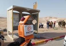 من مكان عملية إطلاق النار الاولى قرب أريحا