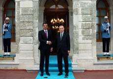 الملك القطري ورئيس تركيا رجب اوردوغان