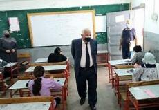 طلاب إعدادية الإسكندرية خلال تقديم الامنتحانات