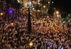 عشرات الآلاف يتظاهرون ضد حكومة نتنياهو