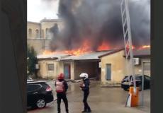 اندلاع حريق قرب مستشفى في القدس