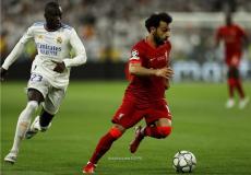 محمد صلاح لاعب ليفربول في مباراة ضد ريال مدريد