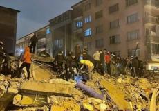 آثار الزلزال الذي حدث في تركيا