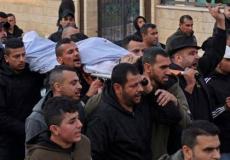 فلسطينيين يشيعون جثمان الشهيد الطفل قصي واكد