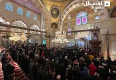 مقدسيون يؤدون صلاة الجنازة على منكوبين زلزال تركيا وسوريا