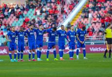 لاعبو الهلال السعودي في المباراة الماضية أمام الوداد