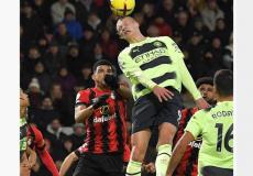 من مباراة السيتي وبورنموث