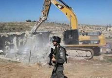 صورة لجرافات الاحتلال الاسرائيلي
