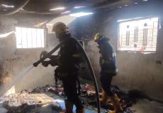 السيطرة على حريق في شقة سكنية بغزة