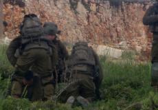 لحظة إصابة جندي إسرائيلي إثر حادث سير جنوب نابلس