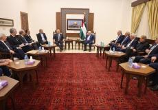 لقاء الرئيس عباس مع وزير الخارجية الإيطالي