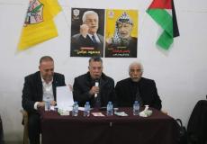 لقاء حركة فتح في غزة مع السفير حسام زملط