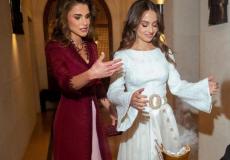 الملكة رانيا وابنتها  الأميرة إيمان