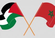 علم فلسطين والمغرب