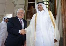 الرئيس عباس وأمير قطر