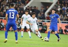 من مباراة العراق ضد اوزبكستان النهائية