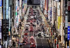 أحد شوارع اليابان