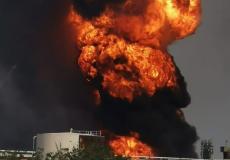 اندلاع حريق ضخم بمنشأة نفط في شبه جزيرة القرم - توضيحية