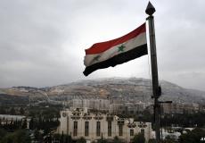 علم سوريا في دمشق - ارشيف