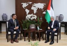 اشتية يستقبل رئيس مكتب تمثيل كندا لدى دولة فلسطين