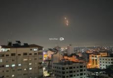 القصف الإسرائيلي على غزة الليلة الماضية