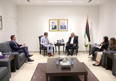 لقاء الشيخ مع ممثل ألمانيا لدى فلسطين