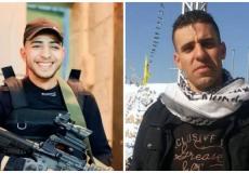 جماهير نابلس تشيع الشهيدين الحلاق وأبو بكر