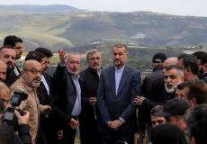 وزير الخارجية الإيراني اللهيان على الحدود اللبنانية