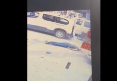 لحظة اغتيال الشهيد نضال خازم 