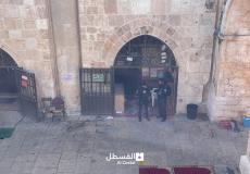 من اقتحام قوات الاحتلال لمصلى باب الرحمة اليوم