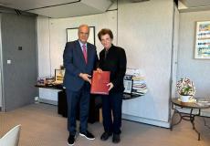 جانب من اتفاق "بيت مال القدس" مع معهد العالم العربي