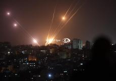 صواريخ من غزة خلال العدوان الأخير على القطاع