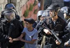 اعتقال الاطفال الفلسطينيين