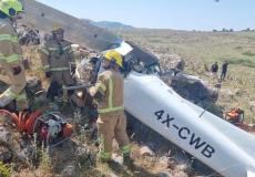 قتيل وجريح في تحطم طائرة خفيفة في الجليل