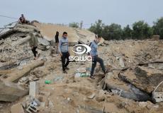 آثار القصف الإسرائيلي على غزة