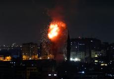 قصف غزة الآن