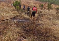 الدفاع المدني بغزة يسيطر على حريق بيت حانون