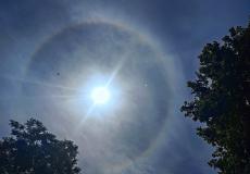 تفسير ظهور هالة حول الشمس