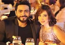 أول رد من تامر حسني على اتهامات طليقته بسمة بوسيل لـ هالة عمر