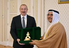 رئيس جمهورية أذربيجان يستقبل رئيس البرلمان العربي