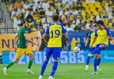 من مباراة النصر والخليج اليوم