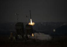 القبة الحديدية تطلق صاروخ اعتراض (Getty Images)