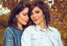 شام الذهبي مع والدتها