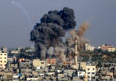 من القصف الإسرائيلي على غزة خلال العدوان على القطاع - أرشيف