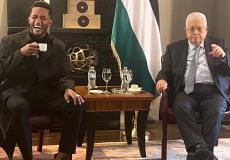 الرئيس عباس يلتقي في نيويورك مع الفنان محمد رمضان