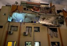 استهداف عمارة سكنية من العدوان الأخير على غزة