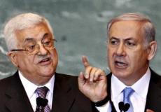 بنيامين نتنياهو والرئيس الفلسطيني محمود عباس