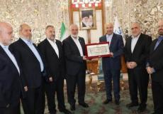 هنيه يثمن دور إيران في دعم الشعب الفلسطيني ومقاومته